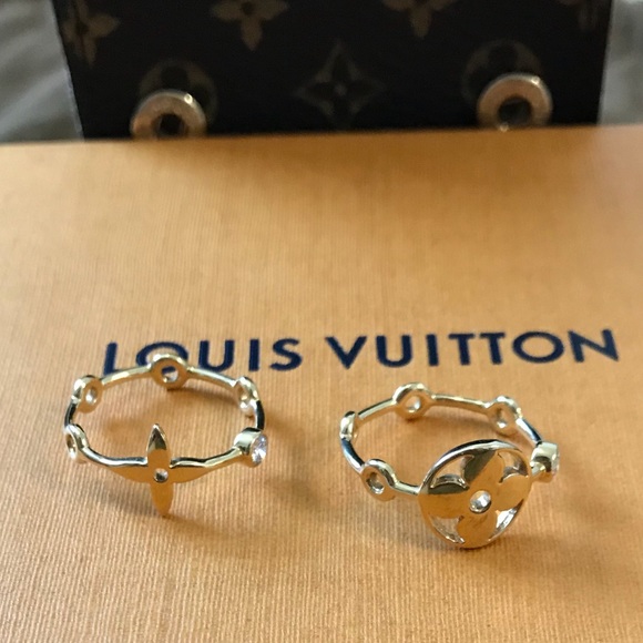 💯 Authentic Louis Vuitton 18k gold diamond rings - Picture 7 of 8